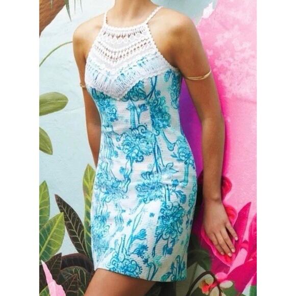 Lilly Pulitzer Pearl Shift in Resort White Back It Up Dress Size 4 - Picture 2 of 10